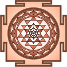 "Sri Yantra Sepia" T-Shirt